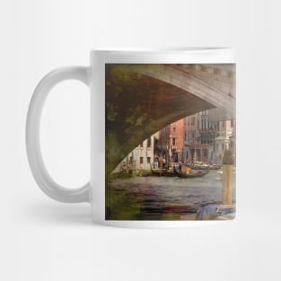 Under the Rialto Bridge - with artistic filter Mug